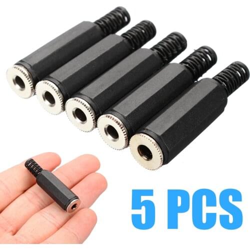 5pcs Audio Stereo Adapter Female 3.5mm Jack Plug high quality 6.5mm inch Extension Cables Socket Connector Accessories