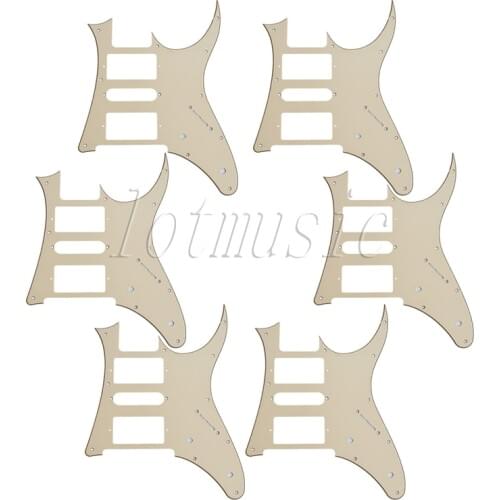 6Pcs New Cream HSH Guitar Pickguard For Ibanez RG250 Style Replacement