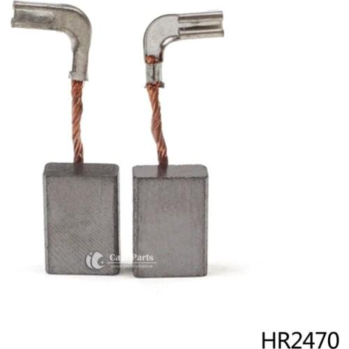 Free shipping! 2PCS/LOT, CARBON BRUSHES FOR MAKITA HR2470 Electric hammer , High-quality