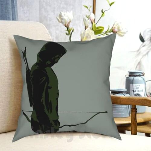 Green With Arrow Pillow Case Printed Home Soft DIY Pillow cover The Arrow Arrow Green Arrow Comics Super Olicity Hero