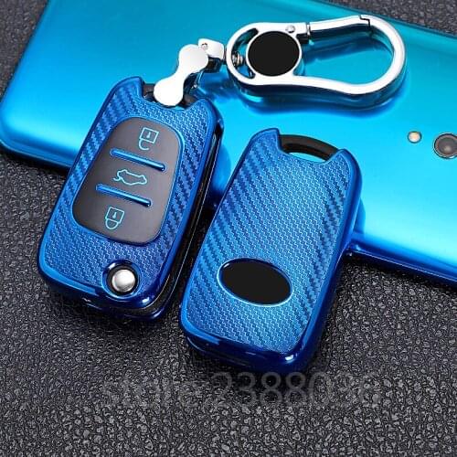 Car key case for kia sportage rio 3 soul optima ceed pro k5 k2 pride for hyundai i20 i30 ix20 ix35 elantra accent shell cover