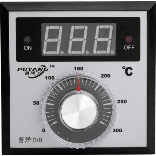 TED-2001D New XMTD Rotary Digital Display Temperature Controller 220V, 0-300 Degrees Celsius E Type Thermostat
