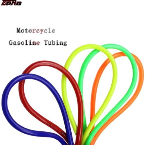 100mm Colorful Gas Oil Hose Petrol Tube Pipe Fuel Line For Motorcycle Dirt Pit Bike ATV Accessories Resistant Rubber Soft Tube