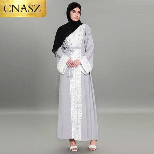 Flower lace kaftan moroccan pakistani dress hijab caftan abaya dubai burka indonesia islamic clothing