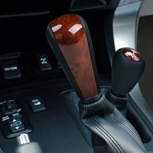 Wooden Color Gear Knob Cover Trim For Toyota Land Cruiser 150 Prado LC150 FJ150 2010-2018 Color Styling Accessories