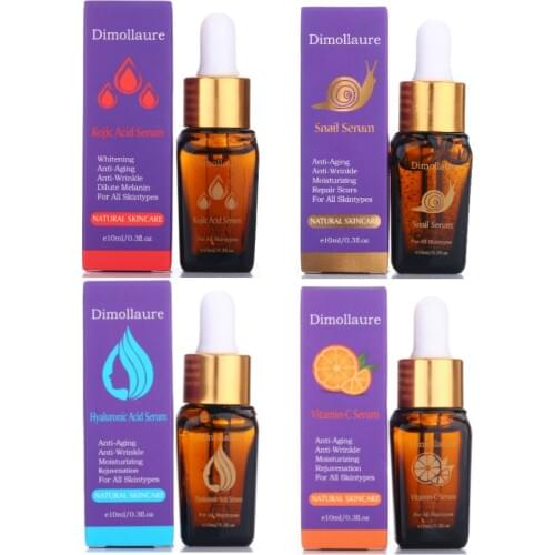 Dimollaure Kojic Acid Snail Vitamin C Hyaluronic Acid serum Moisturizing Whitening Anti-Aging removal pigment Melanin face care