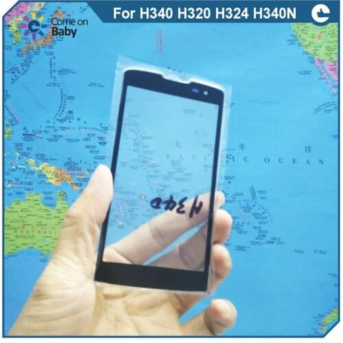 For LG Leon H340 h320 h324 H340N Front Outer Screen Glass Lens Repair Touch Screen Outer Glass 4.5 inch