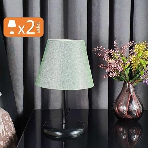 Bysay Sun Dual Metal Floor Standing Lamp Shade Table Lamp Black Flip Green