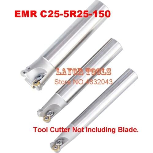 EMR C25-5R25-150 Bore Indexable Shoulder End Mill Arbor,Mill Cutting Tools, Insert of carbide inserts RPMT1003/RPMW1003