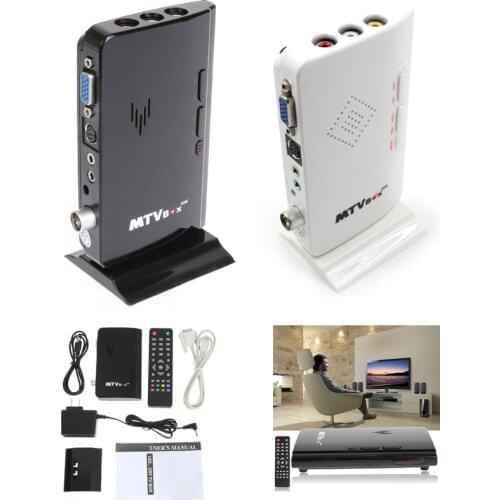 HDTV Set-Top Box Receiver Digital External LCD PC CRT TV Box Analog TV Tuner CRT Monitor MTV HDTV Program Receiver Black/White