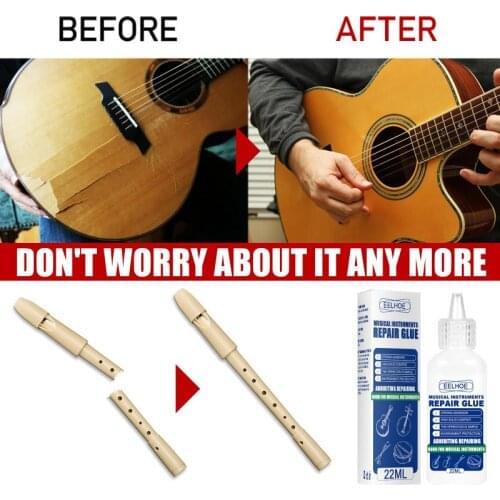 Guitar Repair Glue Wood Board Repair Adhesive Strong Quick-drying Glue Musical Instrument Repair Glue Piano Repair Glue 22ml