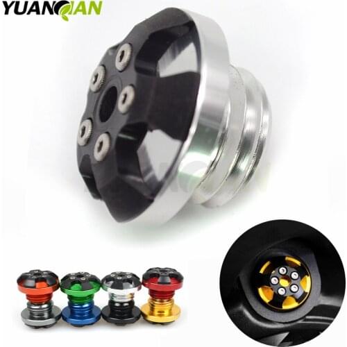 Aluminum alloy Engine Oil Cap Fuel Tank Cover For kawasaki ZX-6R ZX-10R ER-6N ER-6F Z800 Z1000 yamaha MT09 engine oil cap