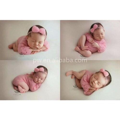 Lovely Pink Lace Romper Set Baby Girl Butterfly Bow Baby Girl Long Sleeve Clothes Newborn Girl Overalls Jumpersuits Outfit Prop