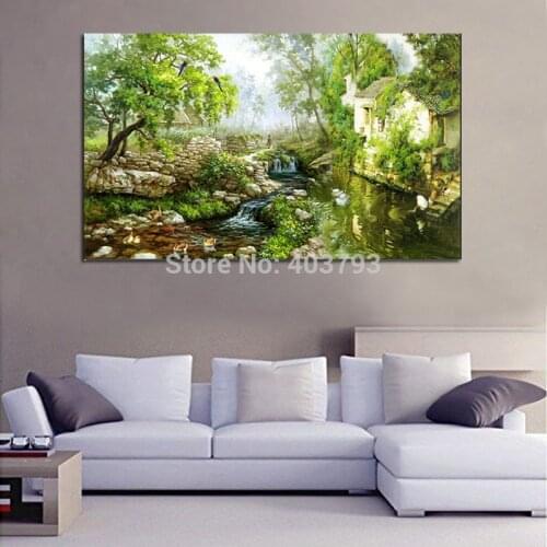 1 Panel Printed Landscape Tree Canvas Modern Printed Oil Painting Cuadros Home Decor Wall Picture For Living Room Unframed