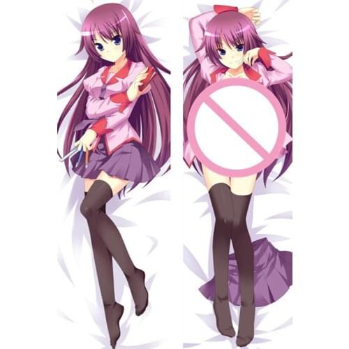 Bakemonogatari anime Characters araragi karen tsukihi throw pillow cover oshino shinobu & sengoku nadeko body Pillowcase