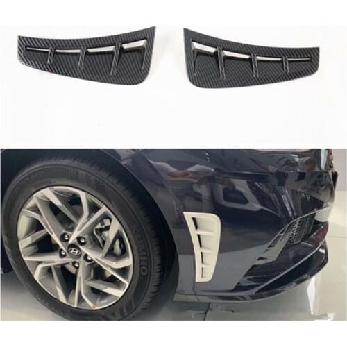 Fit For Hyundai Sonata 2020 Car Head Side Fender Air outlet Fender frame Trim Cover ABS Car-Styling Sticker