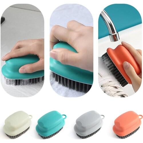 1Pc 11.5*6.5CM 4Colours Hangable Brush Kitchen Bathroom Clean Household Laundry Brushes Special Small Brushes For Washing