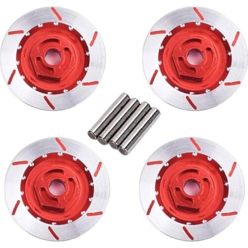 4Pcs Disc Brake Caliper Assembly Set For MN86 D91 91 96 99 99S RC Car Upgrade Parts