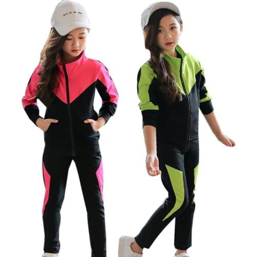 Girls Clothing Set Children 2020 Spring Autumn Sports Suit Long Sleeve Girls Tracksuits for Kids Clothes 4 6 8 10 12 13 Years