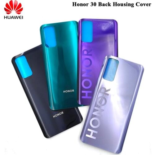 Glass Cover For Huawei Honor 30 Battery Back Housing Panel Rear Door Mobile Phone Replacement Repair Parts For BMH-AN10 Housing