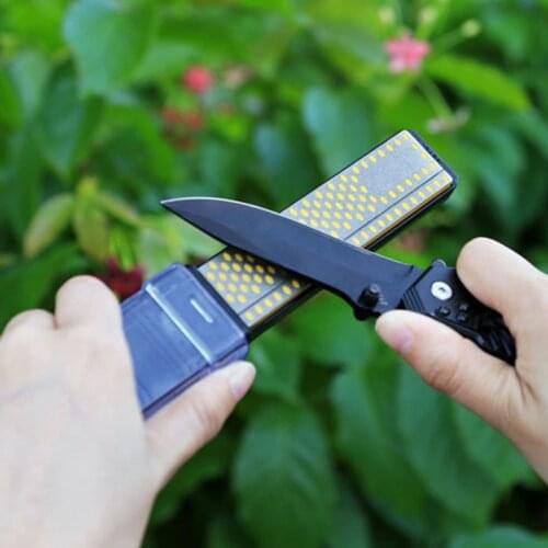 RISAMSHA Outdoor Knife Sharpener Diamond Knife Sharpening Stone Afilador De Cuchillos Profesionales Sharpening System