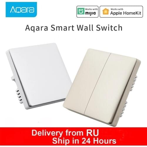 Xiaomi Aqara Smart Switch D1 Light Remote Control ZigBee Wifi Wireless Key Wall Switch Work With Gateway For Homekit Mi Home APP
