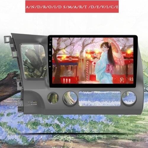 Octa core android 10.0 autoradio stereo music video dvd player for honda civic 2006-2011 with gps navi 3/4G WIFI mirror carplay
