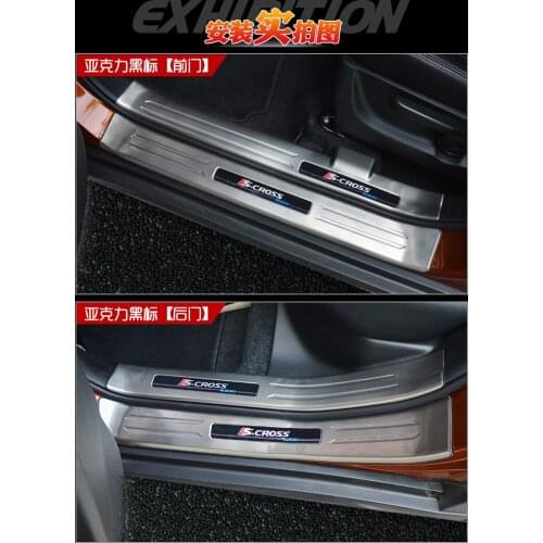 High-quality stainless steel Plate Door Sill Welcome Pedal Car Styling Accessories 4pcs/set for Suzuki S-CROSS 2014-2018