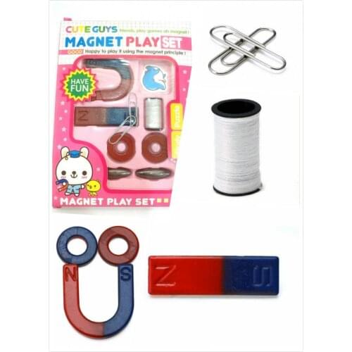 1set magnets Experiment set "Experiments with magnets" Gifts Hobbies Baby Kids Birthday Toys for children