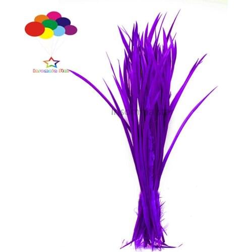 100pcs 100% Natural Goose Feather 15-20cm/6-8inch dark purple High Quality for Diy costume mask headdress
