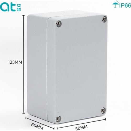 125*80*60MM IP66 Waterproof Die casting Aluminum Junction Box Metal Enclosure Case Custom Box for Circuit Breaker Wiring