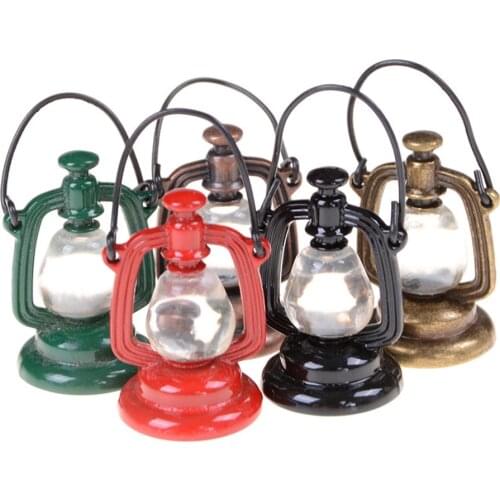 23mm*43mm 1 Pcs 1:6 Scale Retro Oil Lamp Dollhouse Miniature Toy Doll Food Kitchen Living Room Accessories