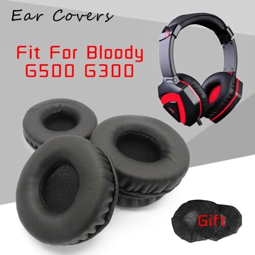 Ear Pads For A4tech Bloody G500 G300 Headphone Earpads Replacement Headset Ear Pad PU Leather Sponge Foam