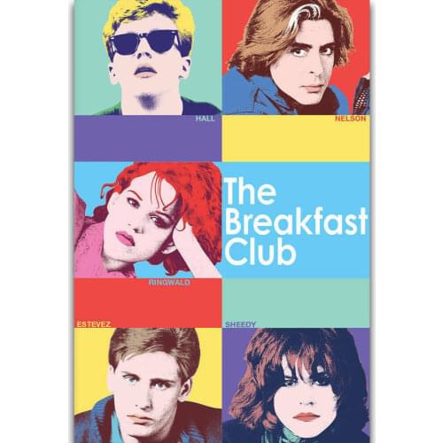 B059 The Breakfast Club Retro Vintage Classic Movie Silk Cloth Poster Art Bedroom Decoration