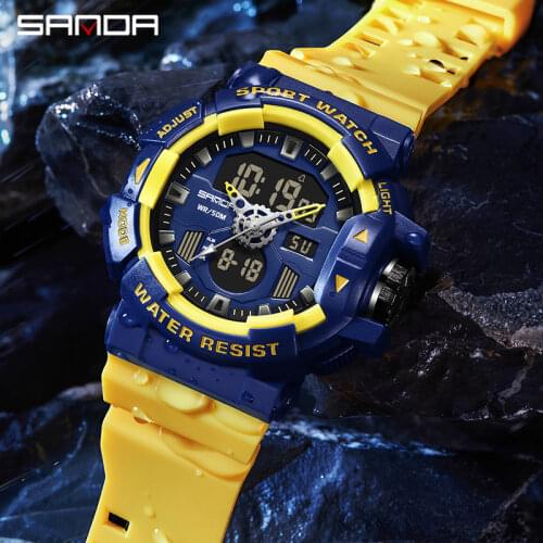 SANDA G Style Sports Watches Men Ms LED Digital Watches Military Waterproof Shock Electronic Watch Boy Girl Relogio Masculino