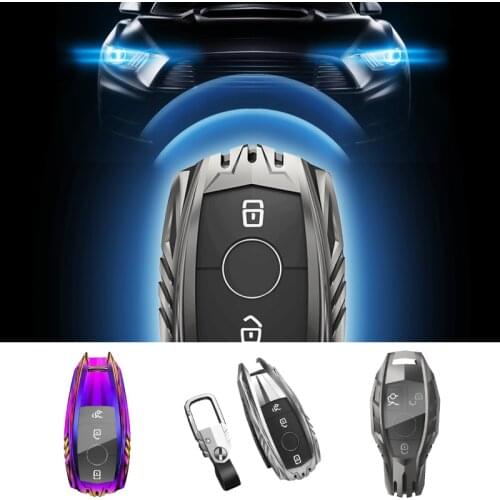 Car Key Case for Mercedes Benz A C E G S V Class CLA GLC E300L AMG 2017 GLA 2020 GLS450 W221 Key Keychain Holder Shell Cover Bag