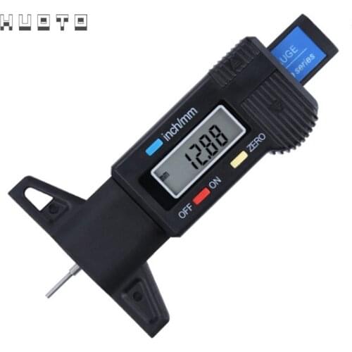 0-25mm Digital Car Tire Depth Thread Gauge Color Indicator Auto Wheel Diagnostic Tool Meter Measurer Handheld Tire Accessories