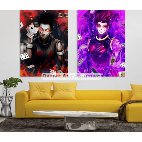 Canvas Anime Hisoka huntexhunter Pictures Home Decoration Paintings Poster HD Prints Wall Art Modular Living Room Framed