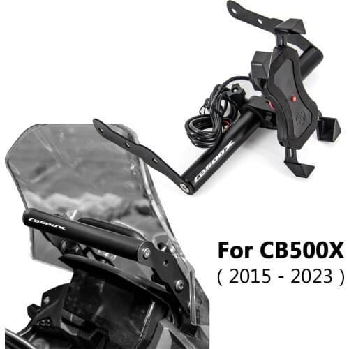 Windshield GPS/SMART PHONE Navigation GPS Plate Bracket Adapt Holder For Honda CB500X 2016 2017 2018 2019 Motor Part