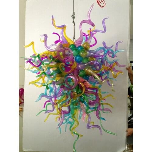 Turkish Style Multi Color Modern Ceiling Light Hand Blown Glass Home Lamps