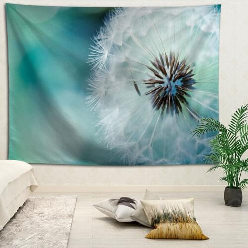 Dandelion wall decor tapestry layout room painting background wall decoration bedcloth tapestries custom logo