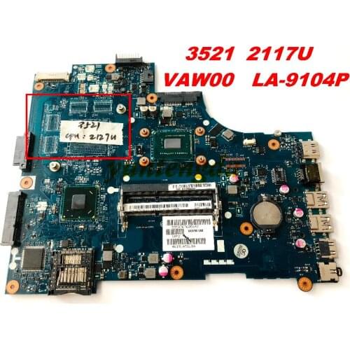 Original for DELL 3521 2117U Motherboard VAW00 LA-9104P tested good free shipping connectors