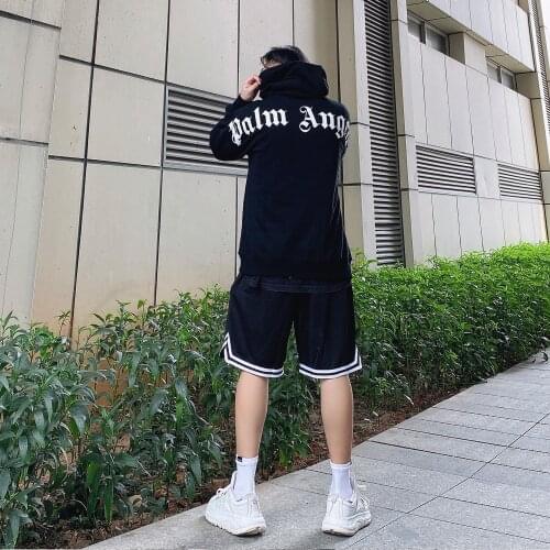 Palm Angels classic PA big letter printing male high street Hoodies Sweatshirts long-sleeved tide brand 785221