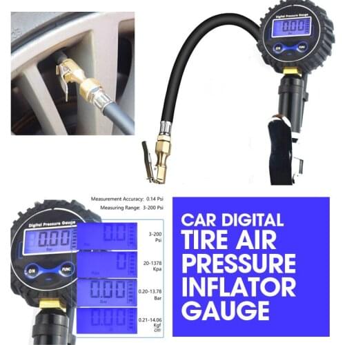 Pcmos Car Auto Digital Tire Inflator Pressure Gauge Air Compressor Pump Connect For Car Truck Car Wash Inflatable Pump Parts