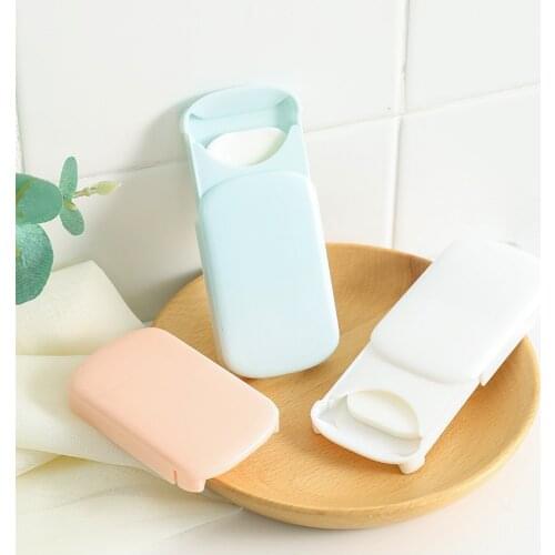 Foaming Soap Paper Disposable Mini Travel Paper Soaps Washing Hand Bath Cleaning Portable Boxed Scented Slice Sheets 20pcs