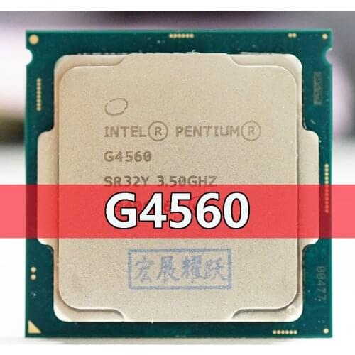 Intel Pentium PC Computer Desktop Processor G4560 CPU LGA 1151- 14 nanometers Dual-Core 100% working properly