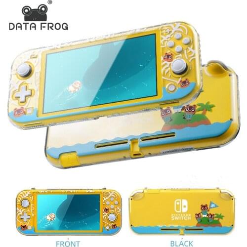 DATA FROG Transparent Hard Protective Case For Nintendo Switch Console Animal Protection Clear Cover for Switch lite cute Case