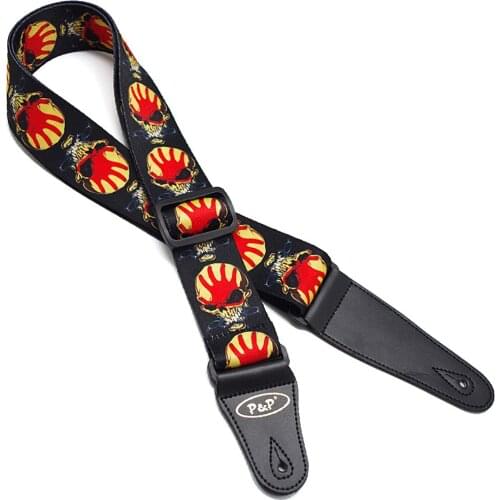 Bloody Hands Skull Pattern Guitar Strap Electric Guitar Acoustic Guitar Folk Guitar Bass Strap