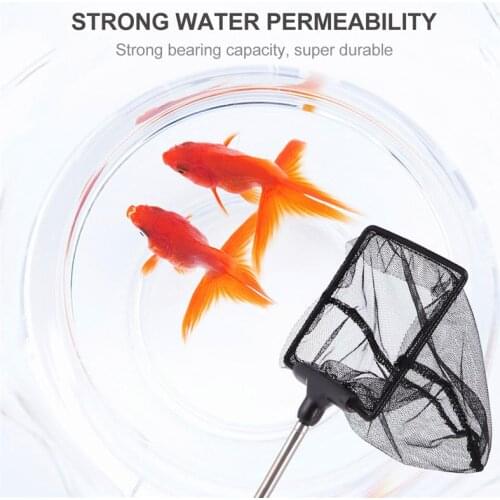 Mesh Fish Tank Net With Long Handle Telescopic Fine Mesh Fishnet With Extendabl Handle For Aquarium Lakes Ponds Fish Tank