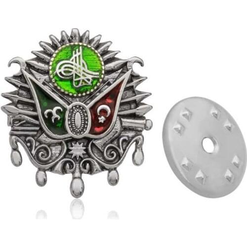 Tevuli 925 Sterling Silver Ottoman State Crest Badge